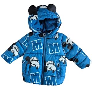 Disney Baby Mickey Mouse Puffer Jacket 6-12 Months